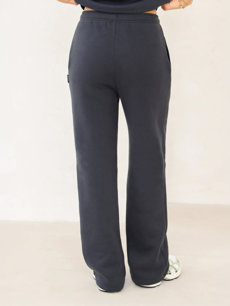 Isabel Wide Leg Sweatpants - True Navy