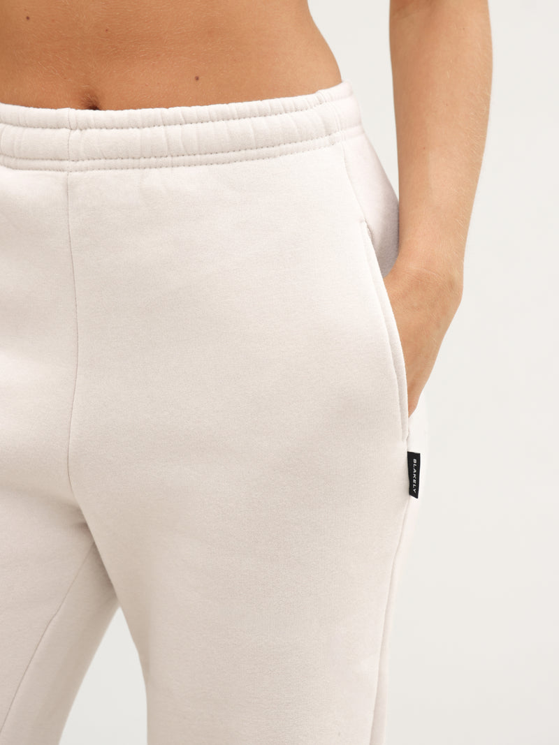 Isabel Wide Leg Sweatpants - Soft Taupe