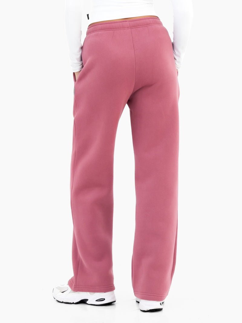 Isabel Wide Leg Sweatpants - Dark Berry