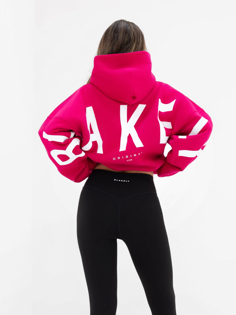 Isabel Oversized Hoodie - Fuchsia