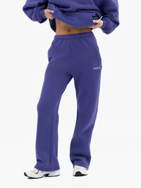 Freya Wide Leg Sweatpants - Bold Purple