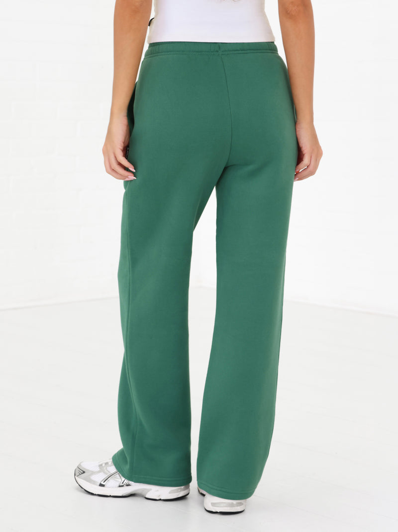 Isabel Wide Leg Sweatpants - Jade Green