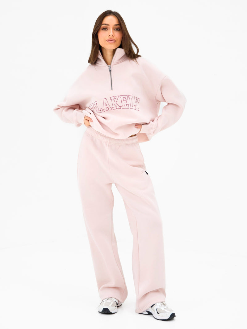 Outline Heritage Wide Leg Sweatpants - Ballet Pink