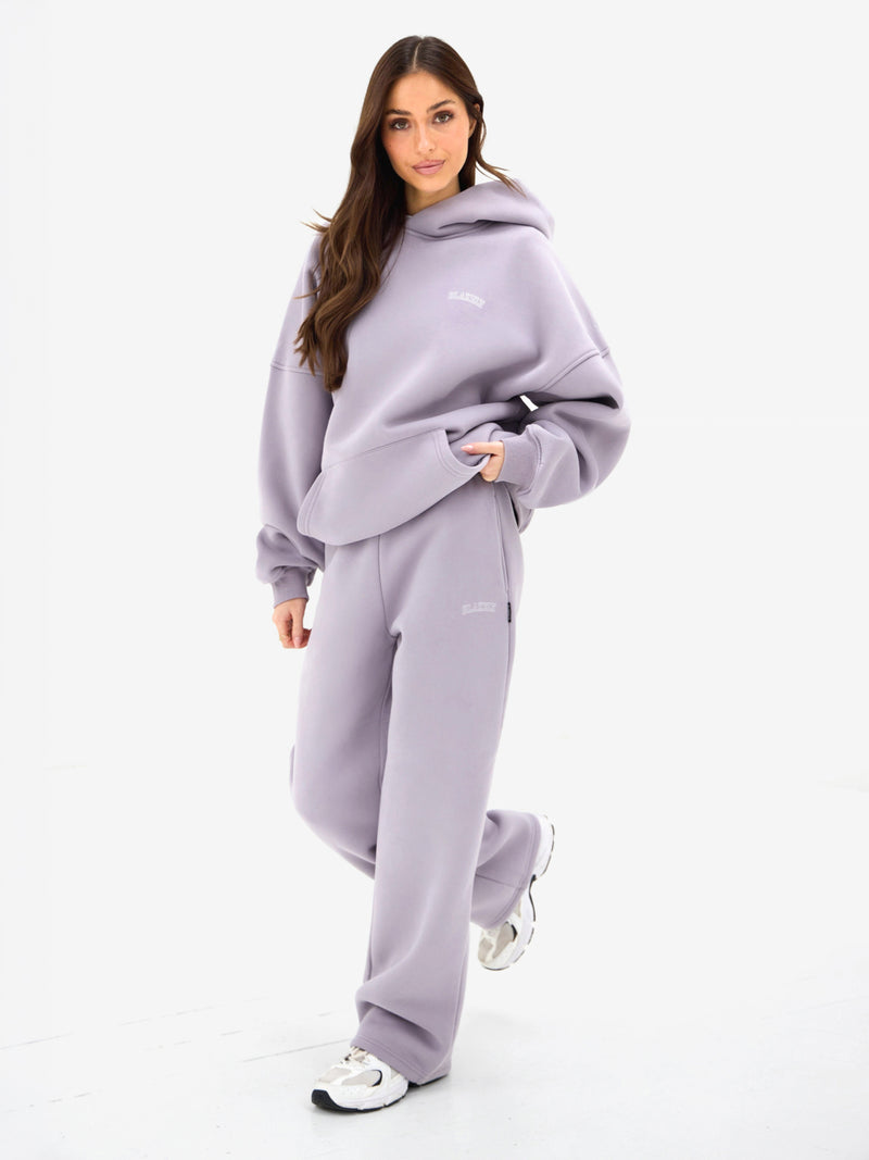 Outline Heritage Oversized Hoodie - Washed Lilac