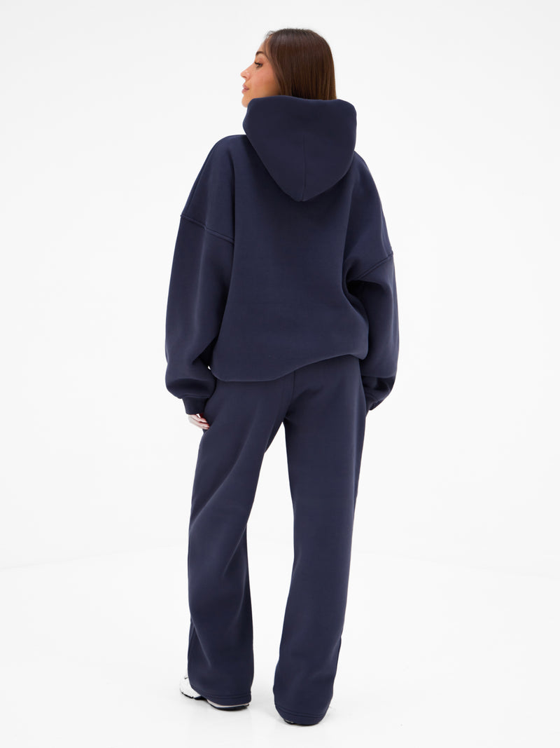 Outline Heritage Wide Leg Sweatpants - True Navy