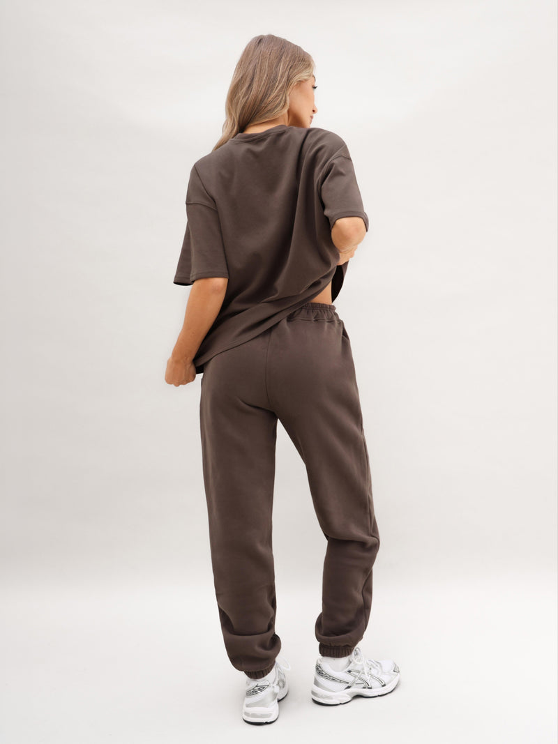 Isabel Cuffed Sweatpants - Cocoa Brown