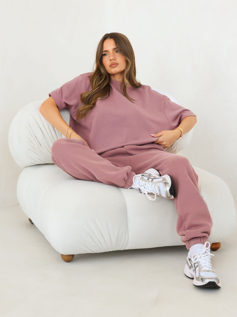 Isabel Cuffed Sweatpants - Dusty Pink