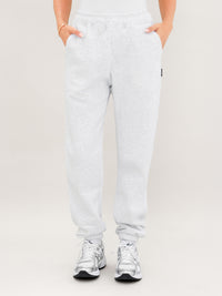 Isabel Cuffed Sweatpants - Marl White
