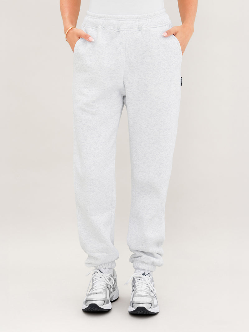 Isabel Cuffed Sweatpants - Marl White
