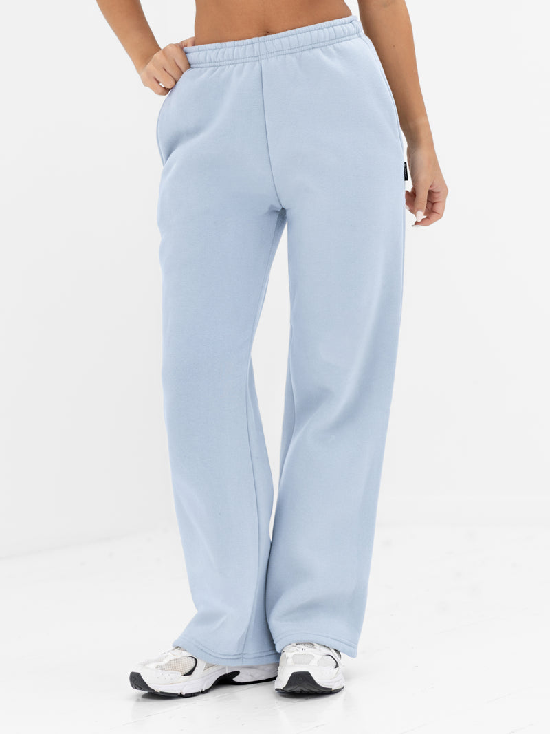 Isabel Wide Leg Sweatpants - Powder Blue
