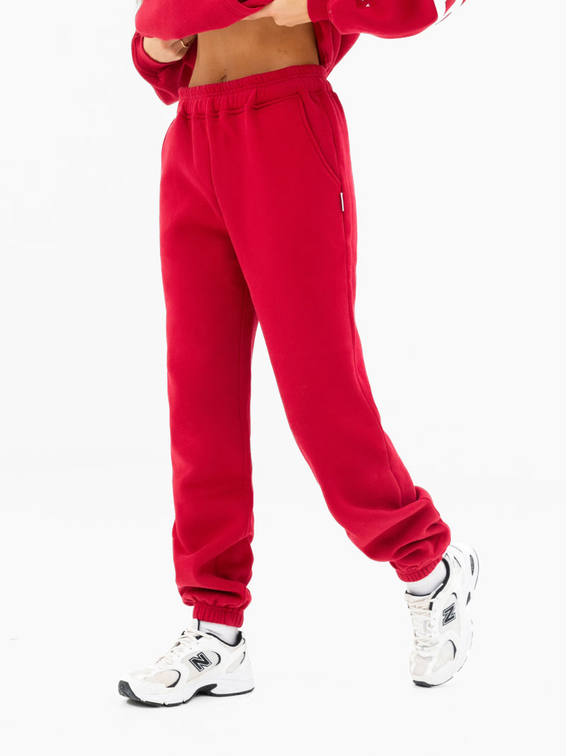 Isabel Sweatpants - Cherry Red