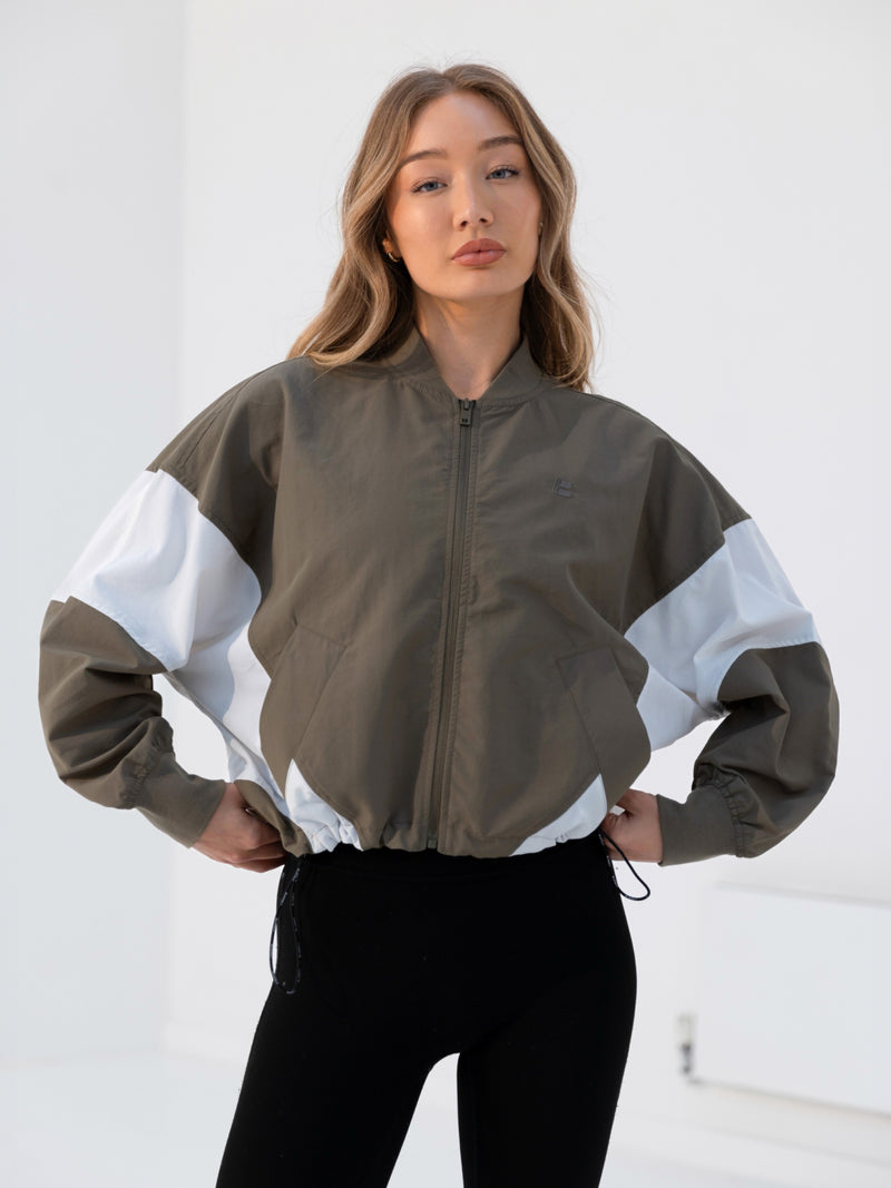 Panel Oversized Jacket - Khaki