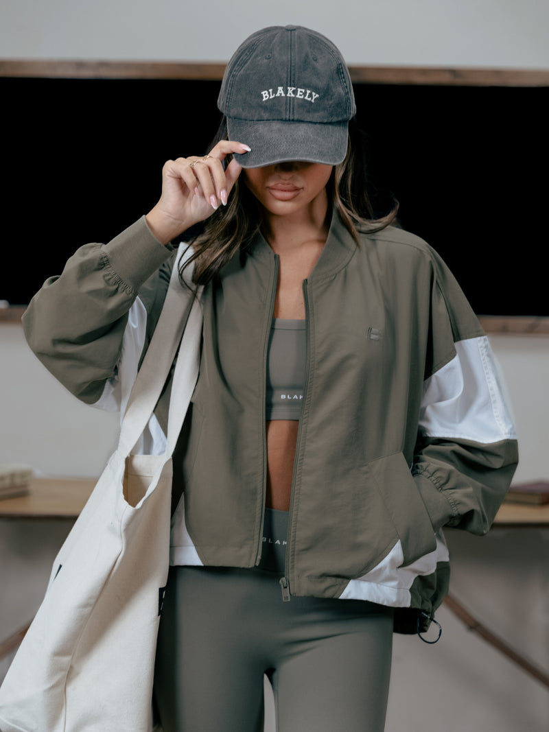 Panel Oversized Jacket - Khaki