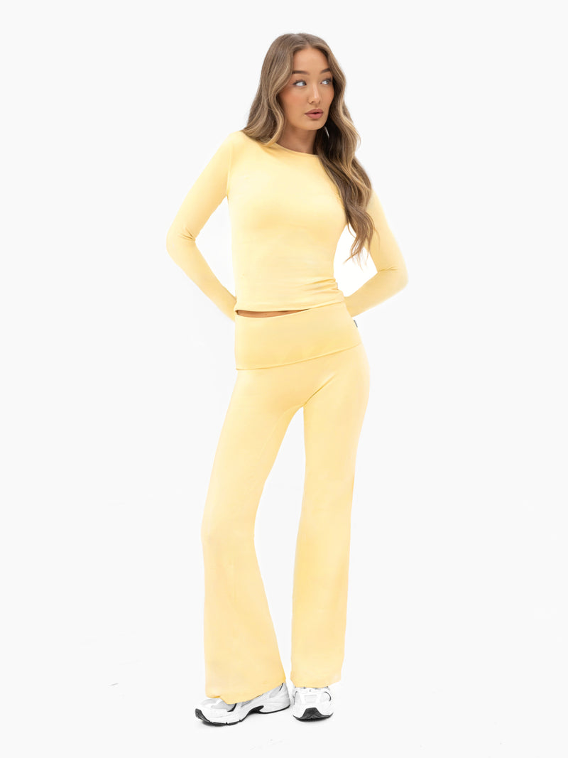 Lucia Long Sleeve Top - Butter Yellow