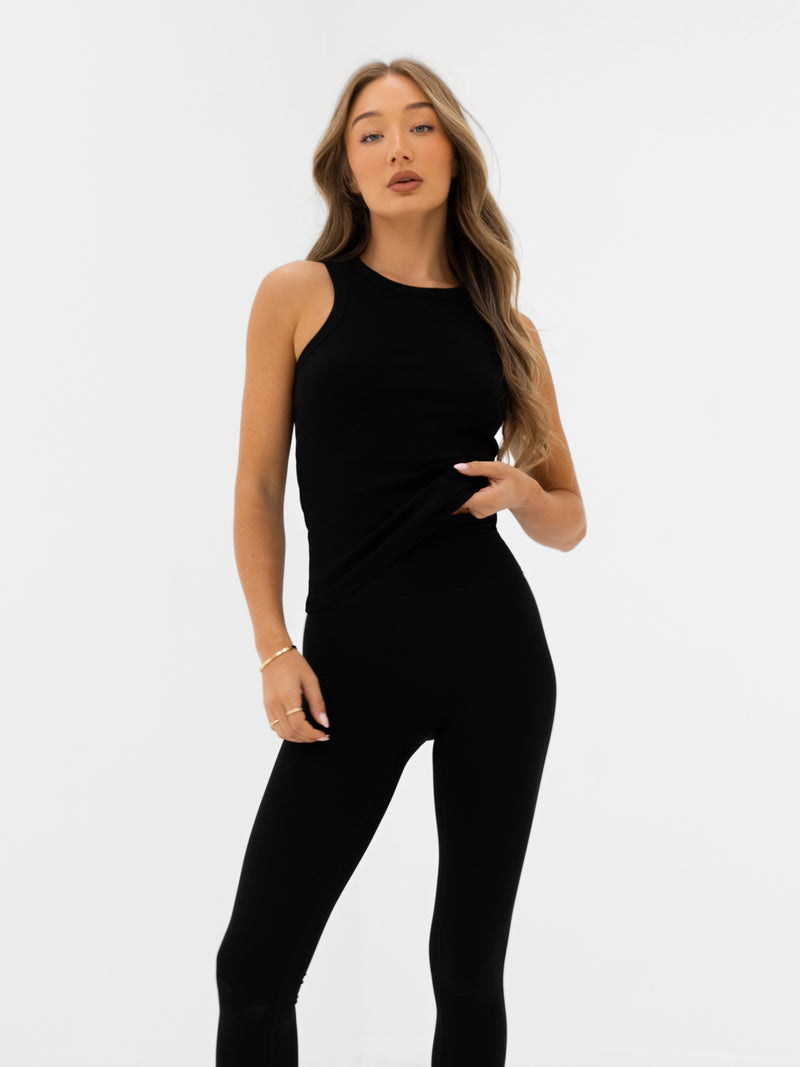 Jada Vest Top - Black