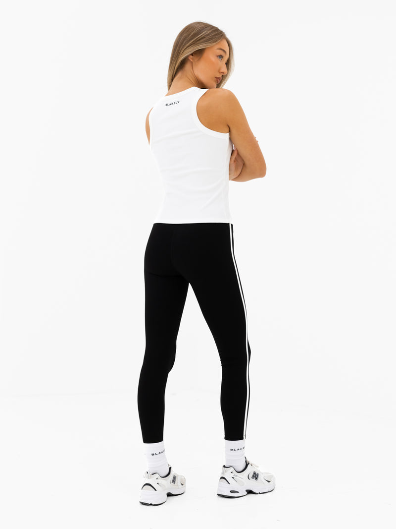 Jada Vest Top - White