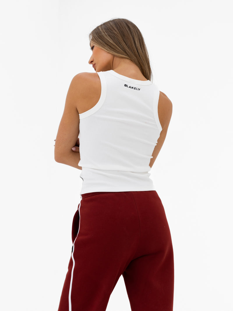 Jada Vest Top - White