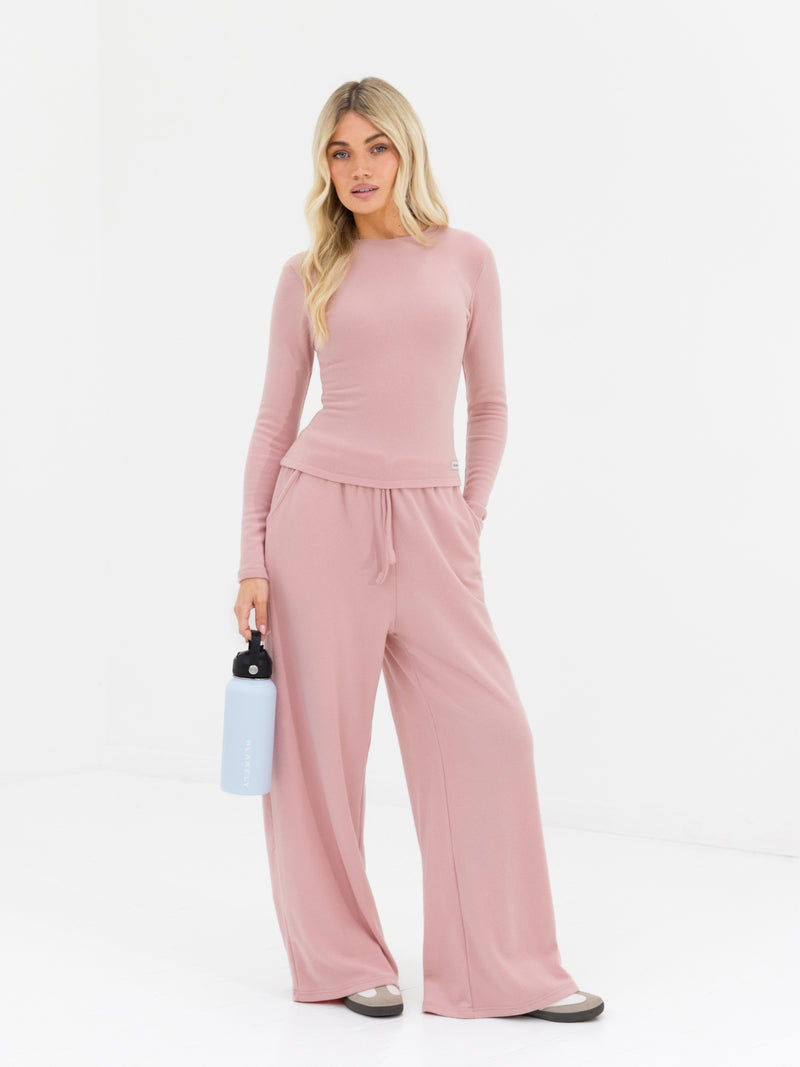 Ebony Long Sleeve Top - Soft Rose