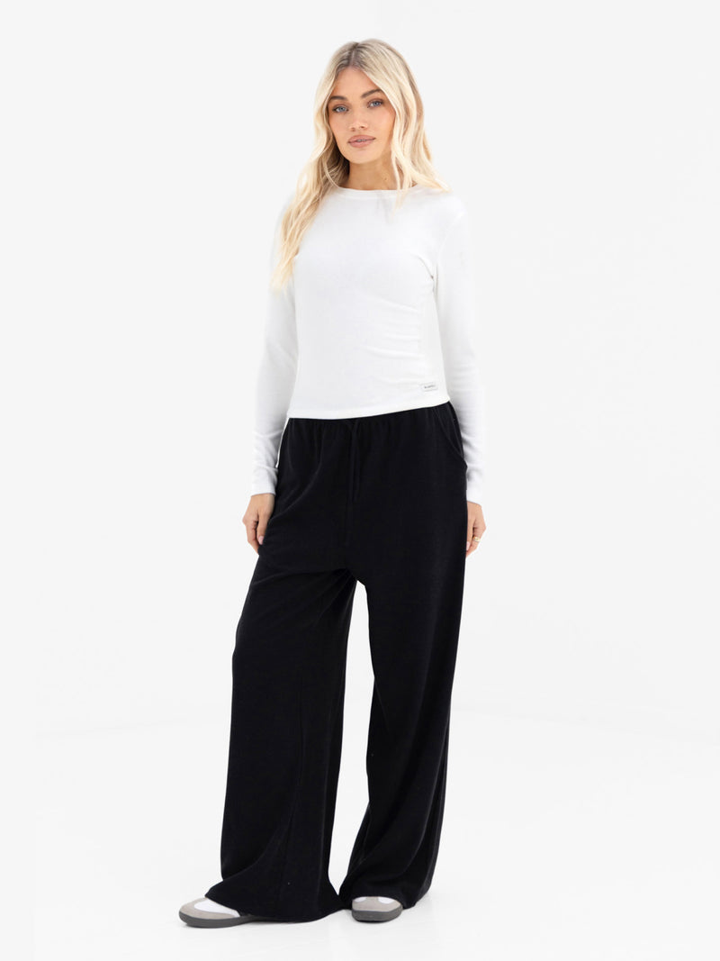 Ebony Long Sleeve Top - Warm White