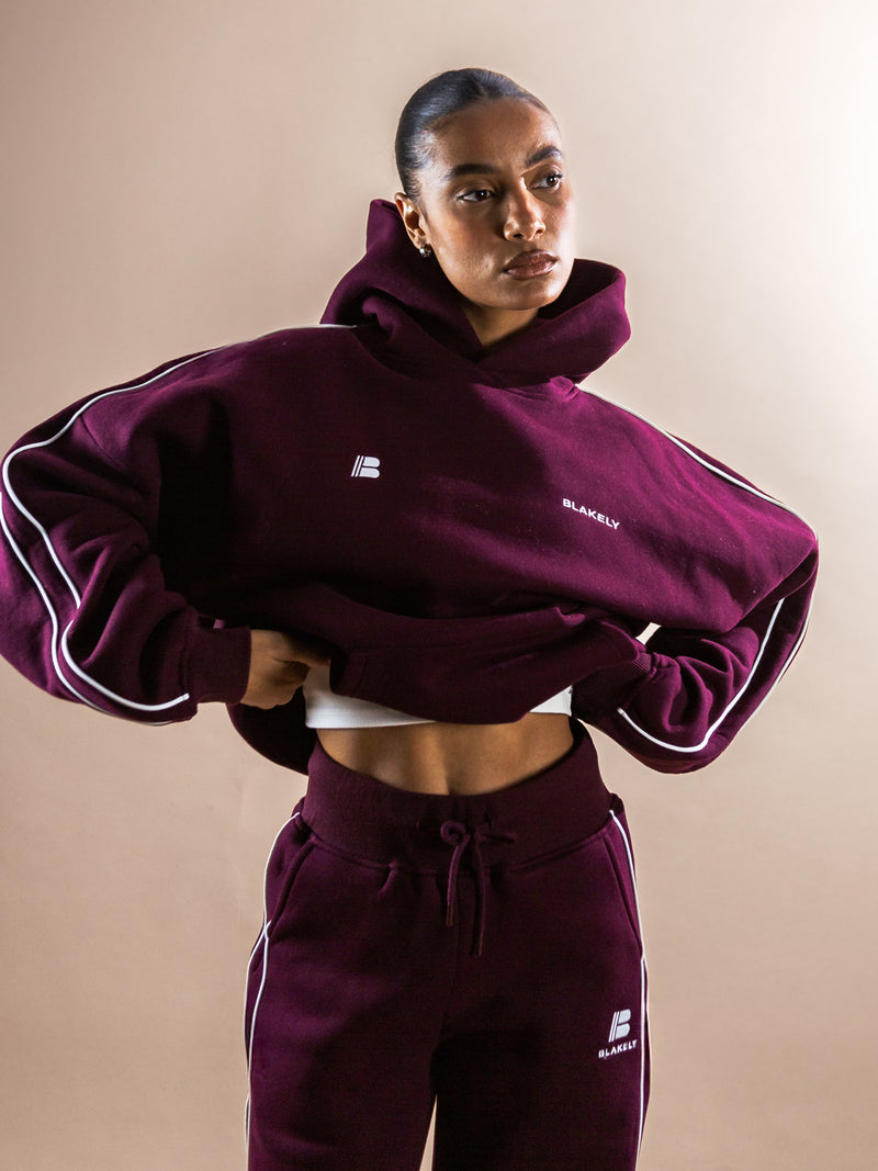 Apex Pro Oversized Hoodie - Deep Burgundy