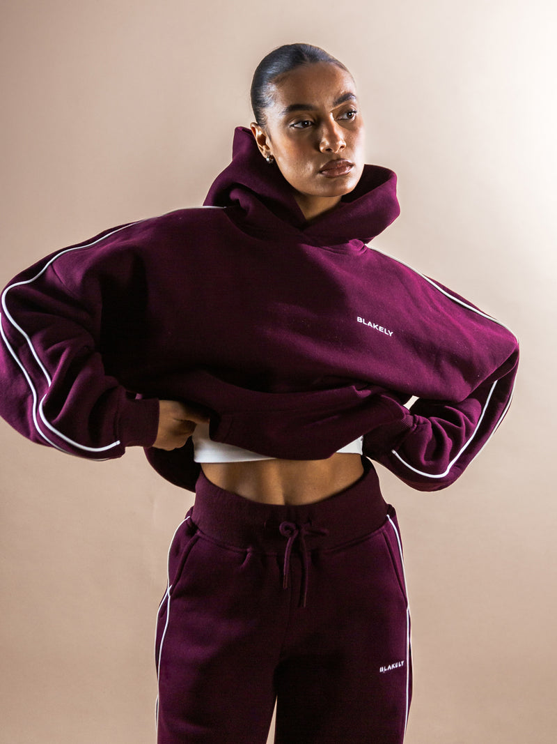 Apex Pro Oversized Hoodie - Deep Burgundy