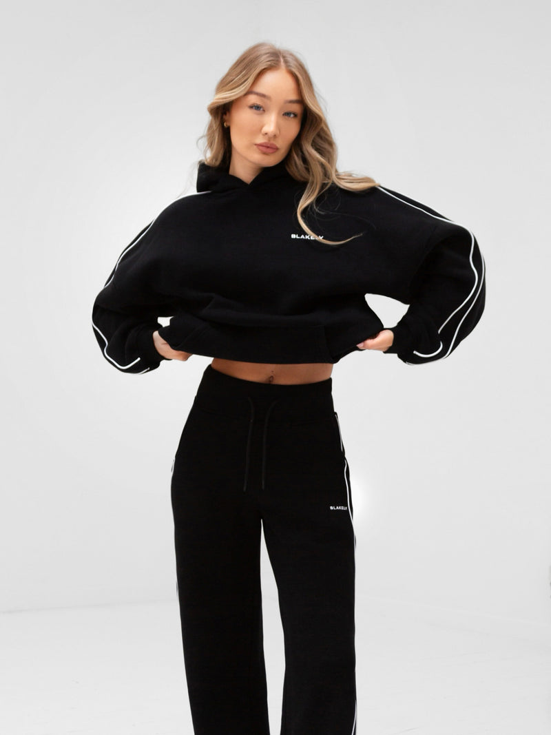 Apex Wide Leg Sweatpants - Black