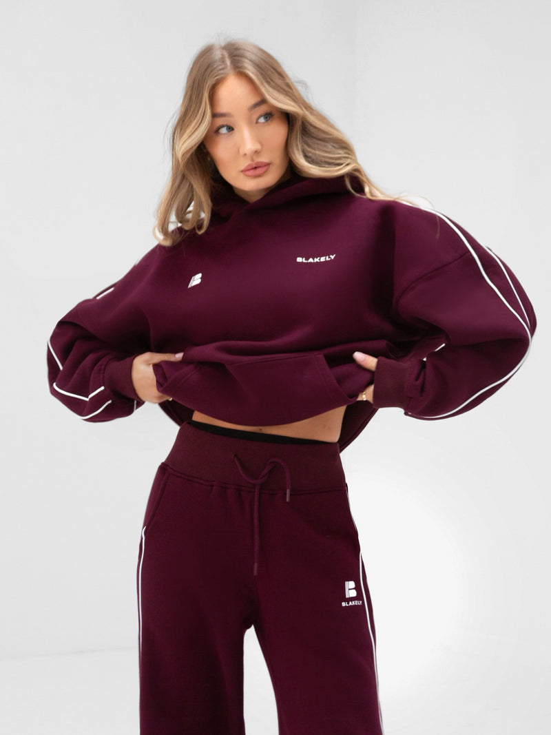 Apex Pro Oversized Hoodie - Deep Burgundy