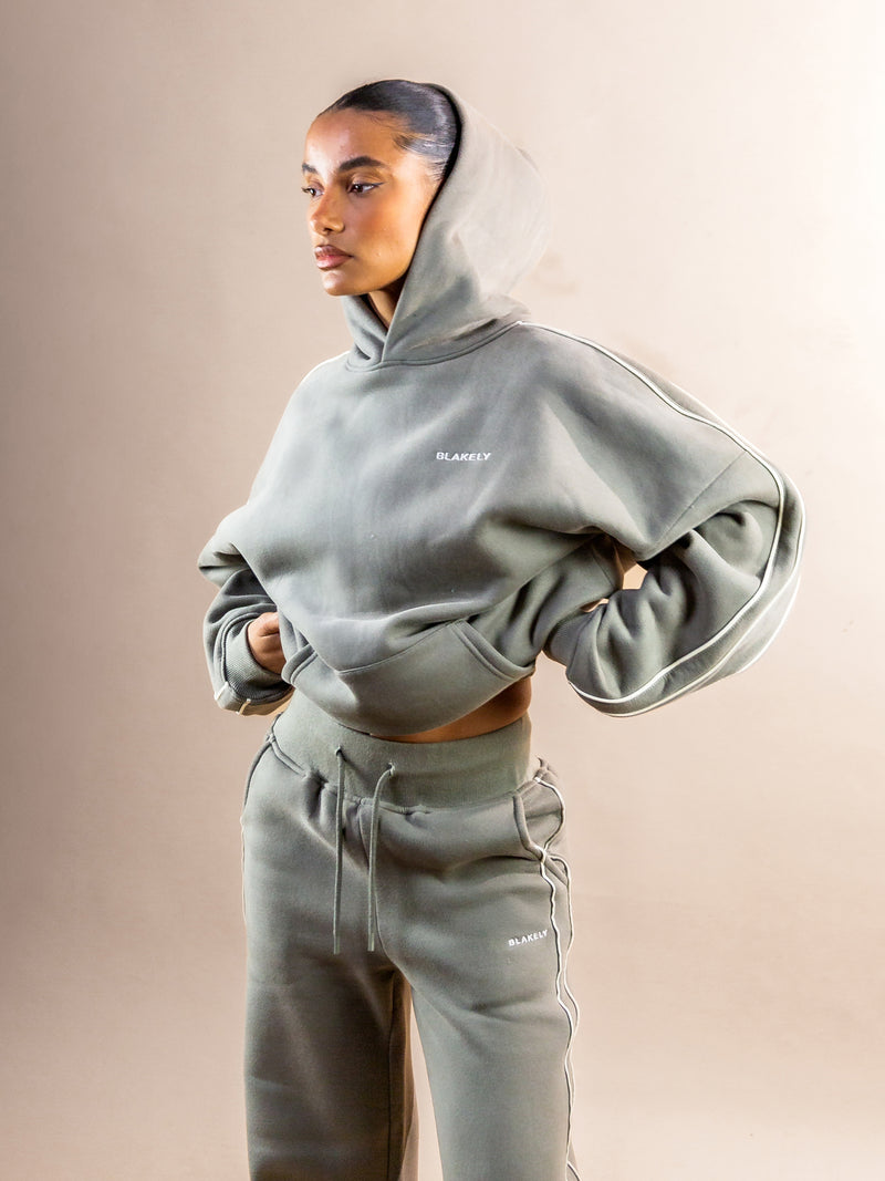Apex Wide Leg Sweatpants - Safari Green