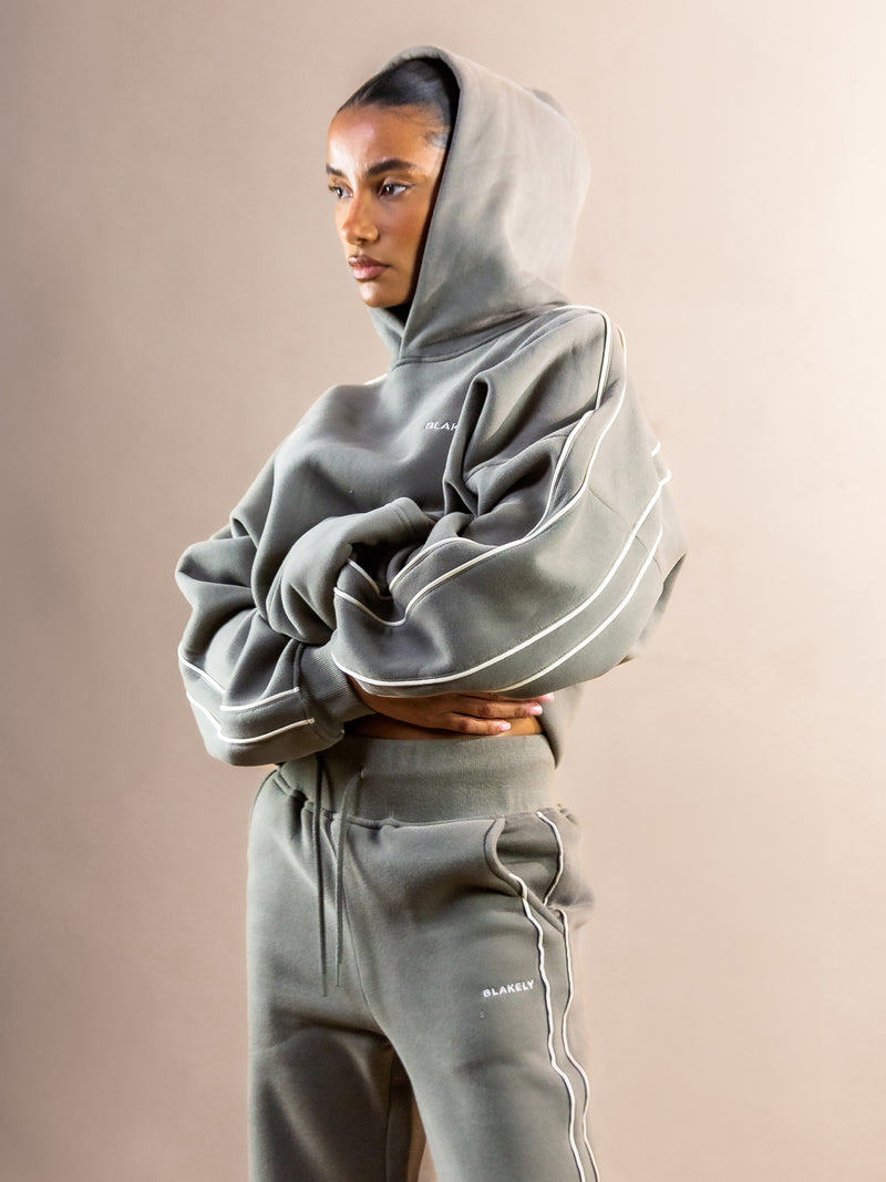 Apex Wide Leg Sweatpants - Safari Green