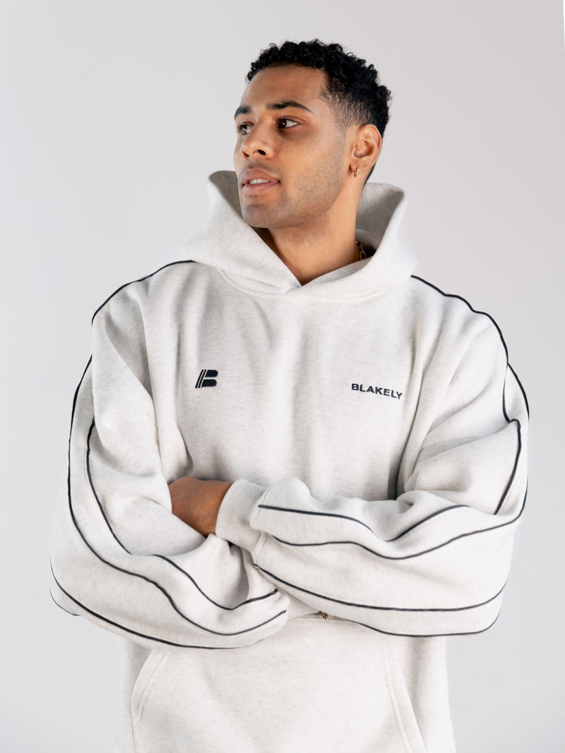 Apex Pro Relaxed Hoodie - Marl White