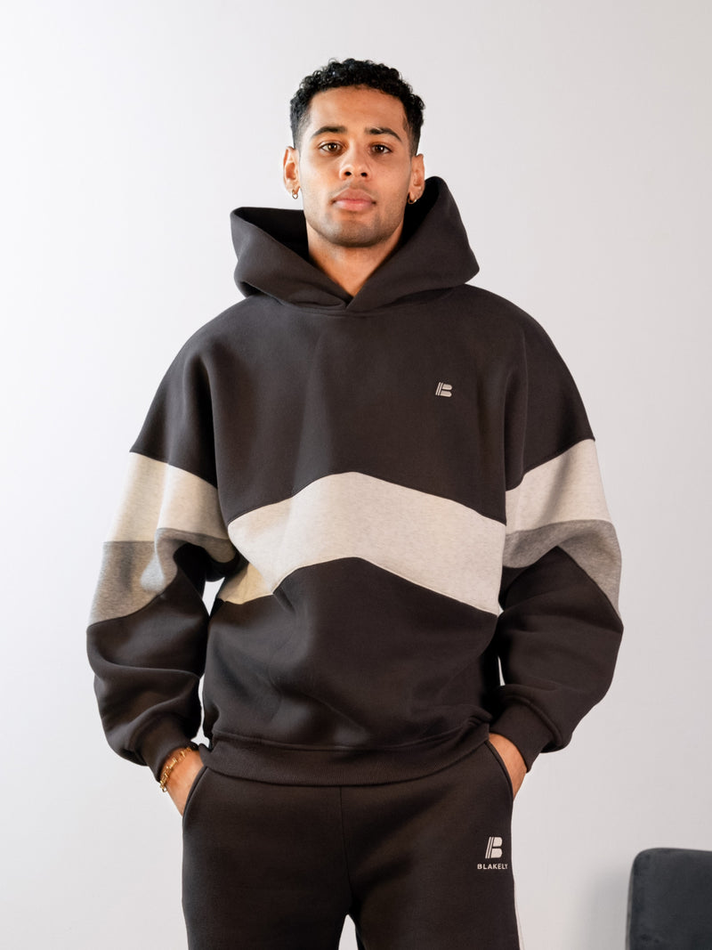 Panel Relaxed Hoodie - Graphite