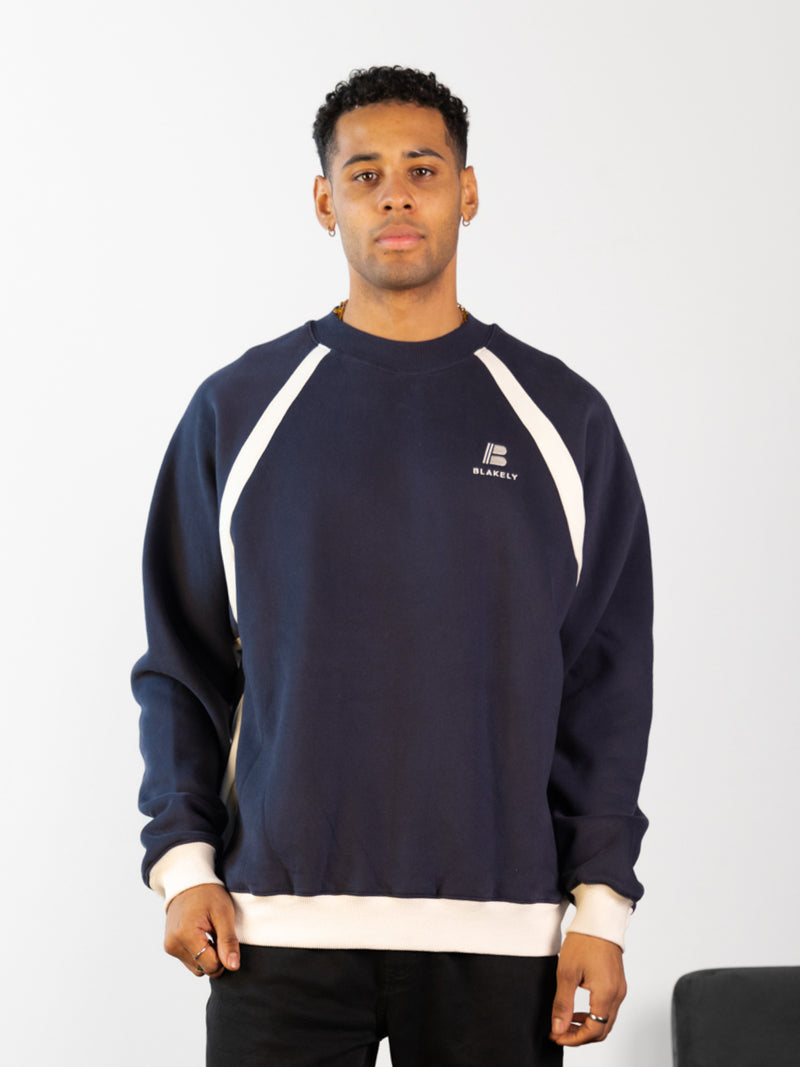 Classic Panel Relaxed Jumper - True Navy