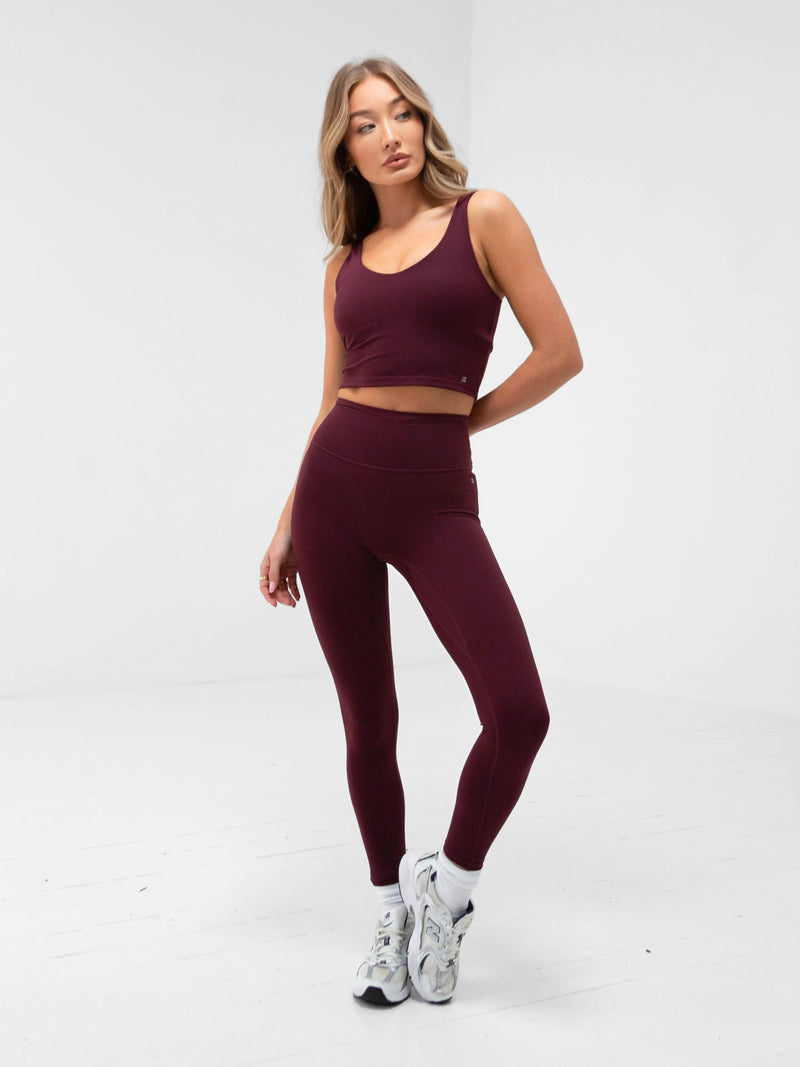 Apex Pro Leggings - Deep Burgundy