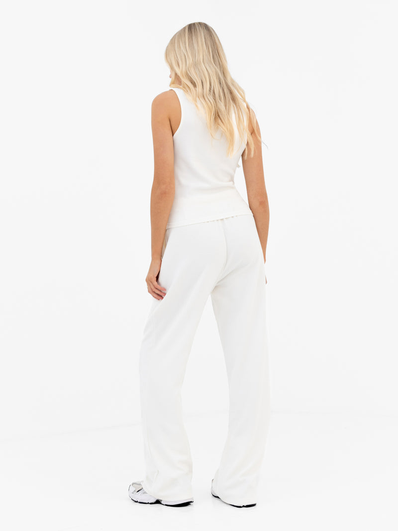 Soft Waffle Vest Top - Off White