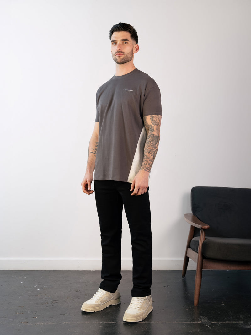 Panel Relaxed T-Shirt - Graphite