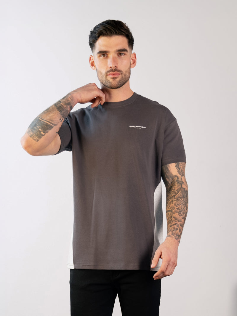 Panel Relaxed T-Shirt - Graphite