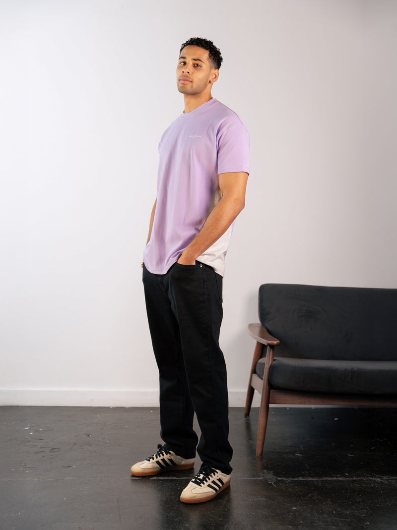 Panel Relaxed T-Shirt - Violet