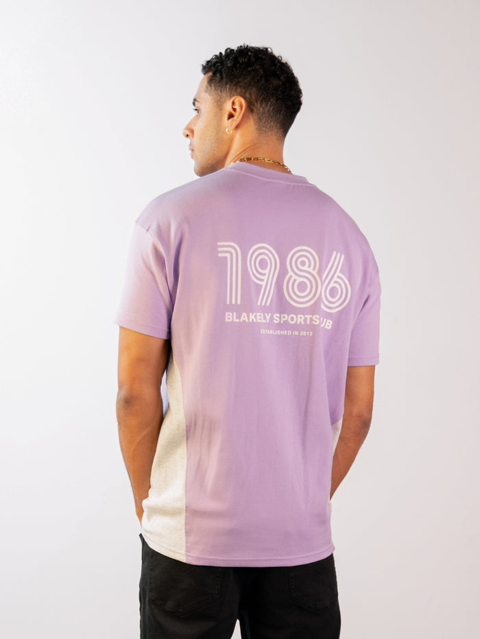 Panel Relaxed T-Shirt - Violet