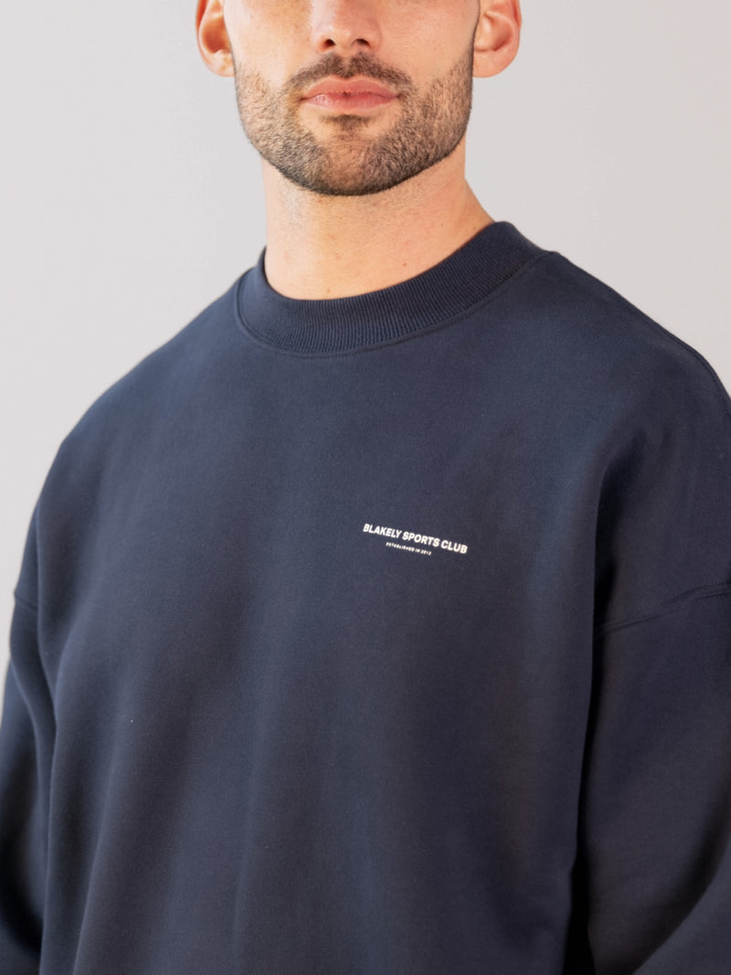 Panel Relaxed Jumper - True Navy