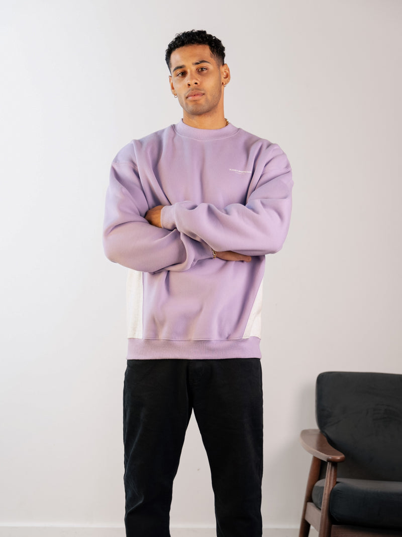 Panel Relaxed Jumper - Violet