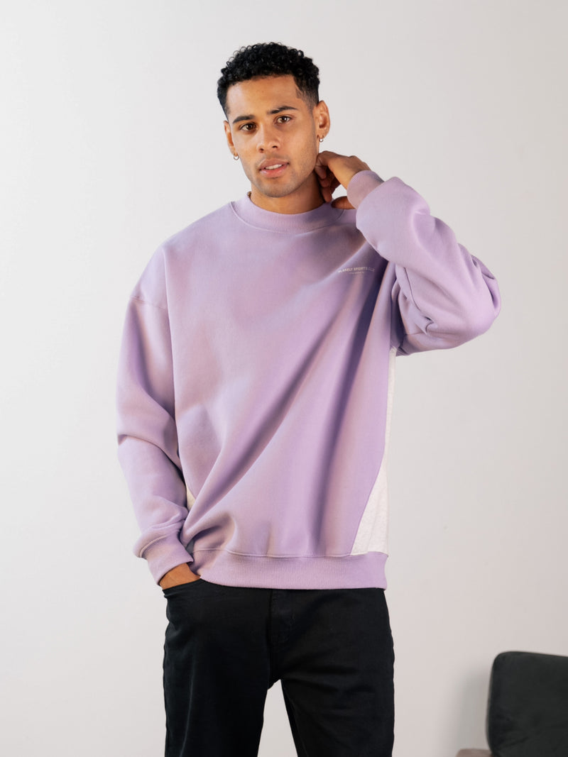 Panel Relaxed Jumper - Violet