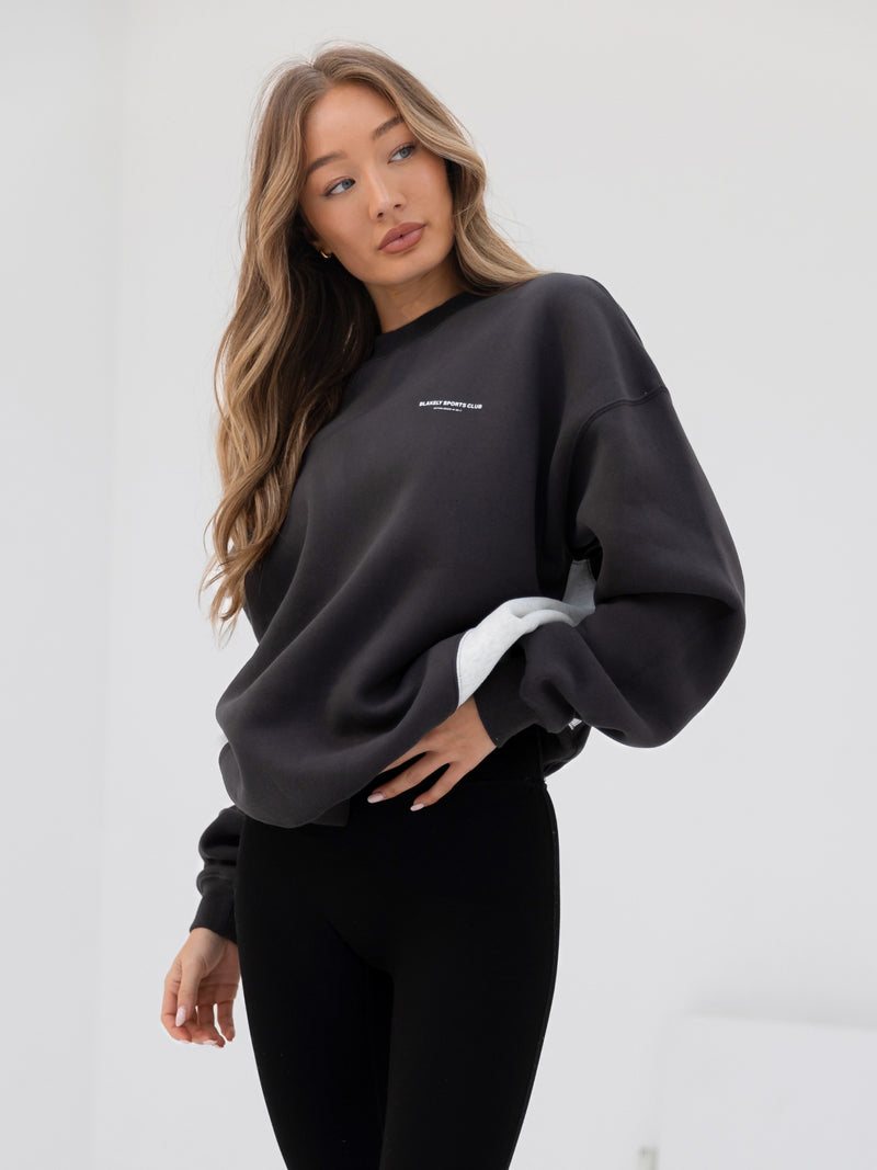 Panel Oversized Jumper - Graphite