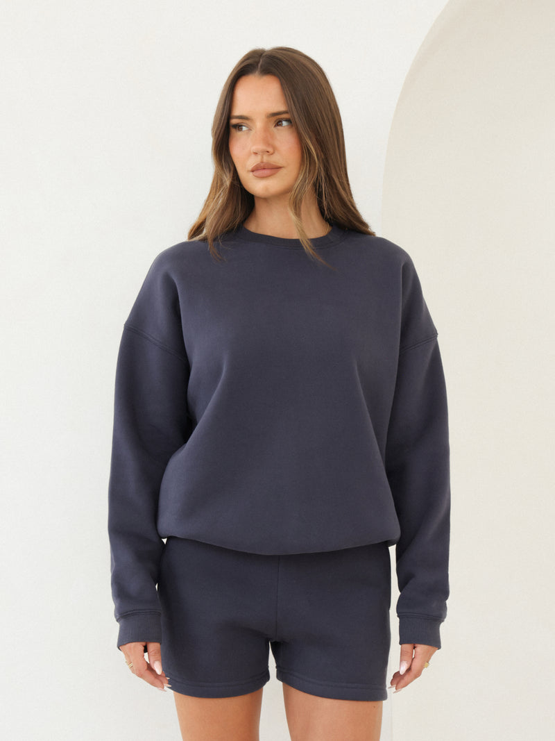 Blakely Basic Oversized Jumper - True Navy