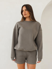 Blakely Basic Oversized Jumper - Safari Green