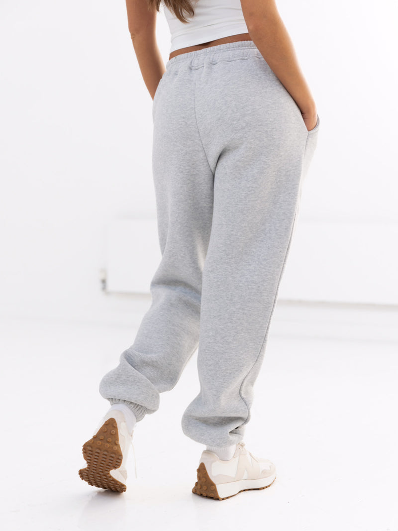 Cloud Print Sweatpants - Marl Grey