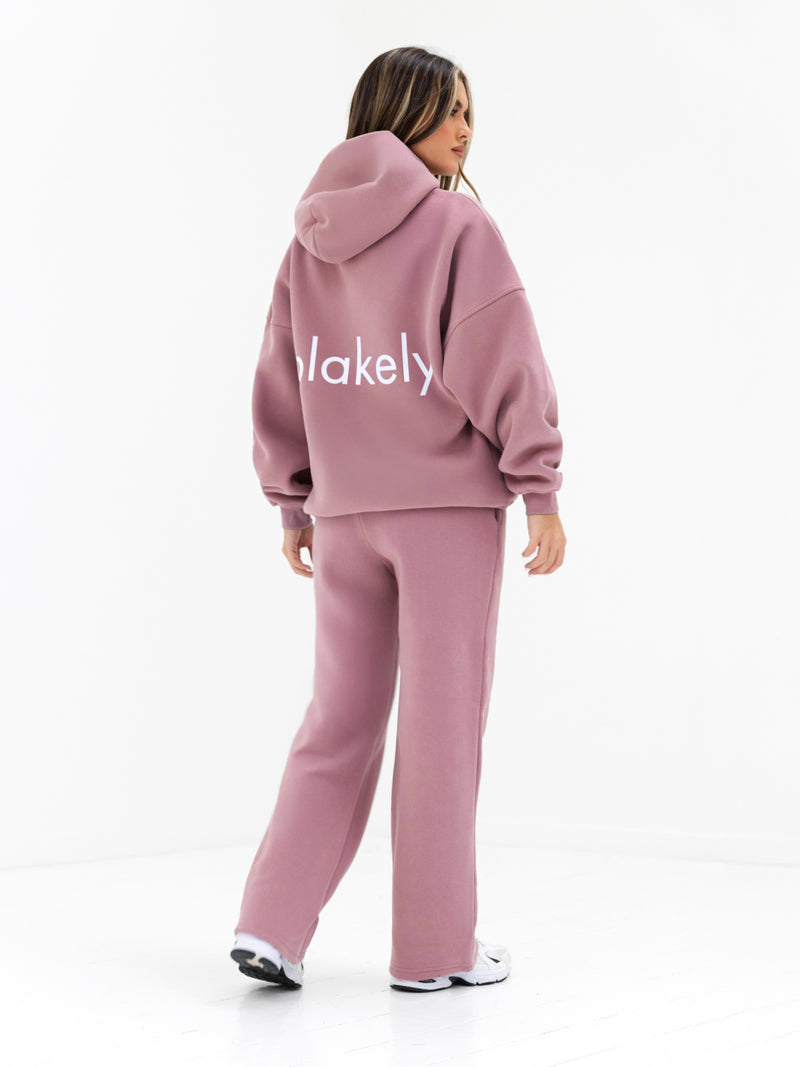 Lexi Wide Leg Sweatpants - Dusty Pink