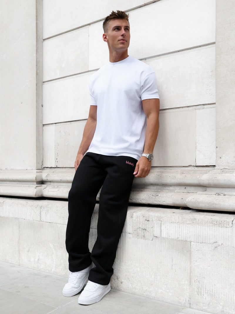 Leo Wide Leg Sweatpants - Black