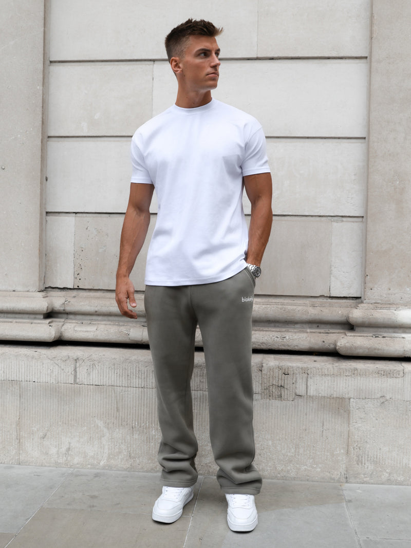 Leo Wide Leg Sweatpants - Safari Green