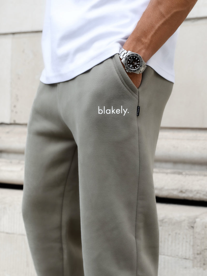 Leo Wide Leg Sweatpants - Safari Green