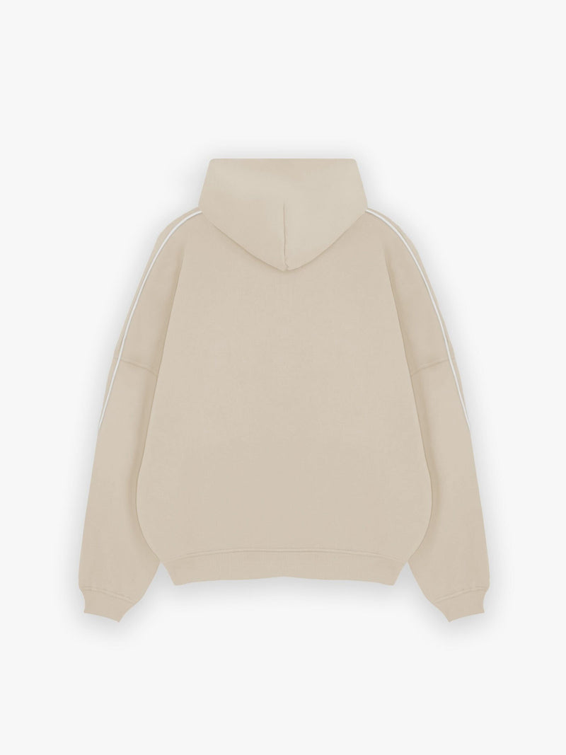 Seam Relaxed Hoodie - Washed Khaki